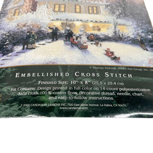 Candamar Designs Thomas Kinkade Victorian Christmas II Cross Stitch 50963 New - Picture 2 of 13
